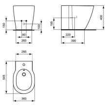Биде Ideal Standard Connect E799501 Euro White