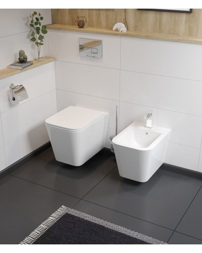 Биде Koller Pool Kvadro KR-0485-B подвесное Белое