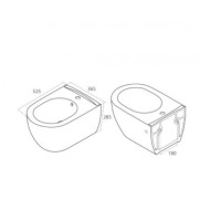 Биде Boheme Bianca 964-WM подвесное Белое матовое