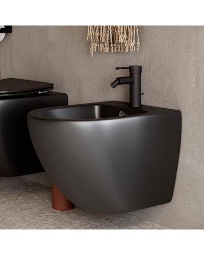 Биде Ceramica Nova Metropol CN4003MB подвесное Черное