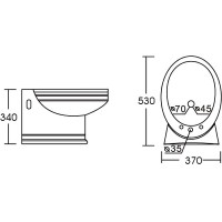 Биде CeramaLux Lux Classic 2031 подвесное Белое