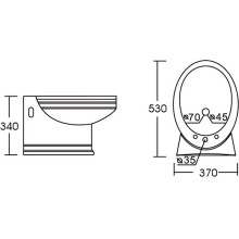 Биде CeramaLux Lux Classic 2031 подвесное Белое