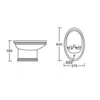 Биде CeramaLux Lux Classic 4285 Белое