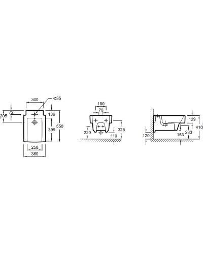 Биде Jacob Delafon Terrace EMA0002-00 подвесное Белое