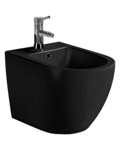 Биде SantiLine SL-5058MB подвесное Черное матовое