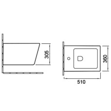 Биде SantiLine SL-5054MB подвесное Черное матовое