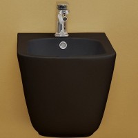 Биде Kerasan Tribeca 512531 подвесное Черное матовое