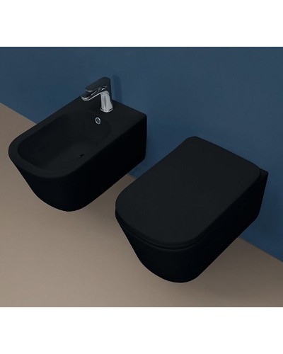 Биде Kerasan Tribeca 512531 подвесное Черное матовое