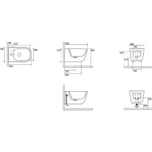 Биде Kerasan Tribeca 512530 подвесное Bianco matt