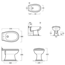 Биде Simas Arcade AR823bix1 Белое