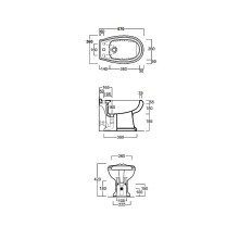 Биде Simas Arcade AR833bix1 Белое