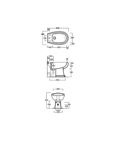 Биде Simas Arcade AR833bix1 Белое