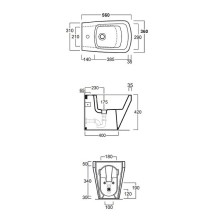 Биде Simas Baden Baden BB04bix1 Белое