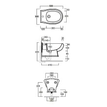 Биде Simas Arcade AR843bix1 подвесное Белое