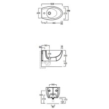 Биде Simas Bormio BR19bix1 подвесное Белое