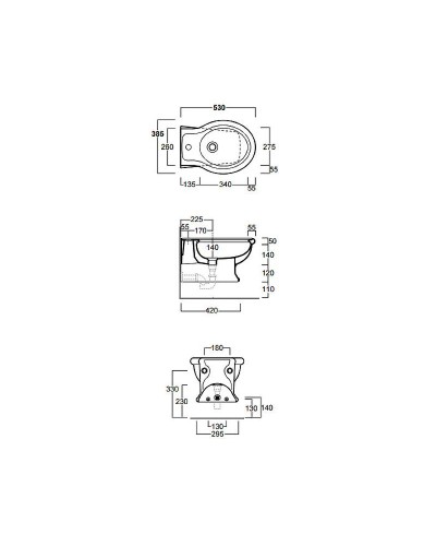 Биде Simas Lante LA19bix1 подвесное Белое