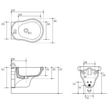 Биде Migliore Bella 20595 подвесное Белое