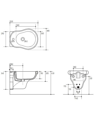 Биде Migliore Bella 20595 подвесное Белое