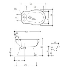 Биде Migliore Bella 29913 Белое