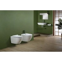 Биде CeramaLux 2197-1 подвесное Белое глянцевое