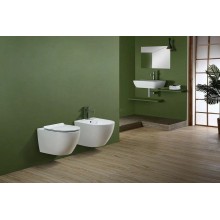 Биде CeramaLux 2197-1 подвесное Белое глянцевое