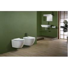 Биде CeramaLux 2197-1 подвесное Белое глянцевое