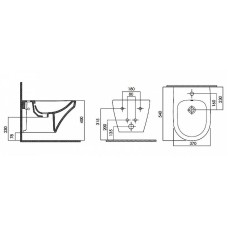 Биде AM.PM Inspire C503411WH подвесное без крышки