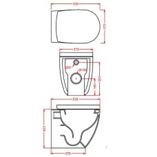 Биде Artceram FILE 2.0 FLB002 01 30 Белое