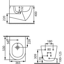 Биде Allen Brau Reality 4.32008.20 подвесное Белое