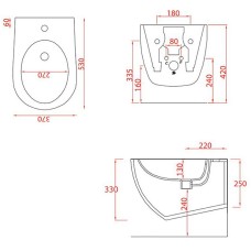 Биде Artceram File 2.0 FLB001 05 30 подвесное Белое матовое