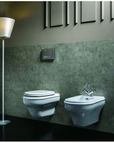 Биде Azzurra Charme CHBKS000000M/(CHA500/SOSK bi)x1 подвесное Белое