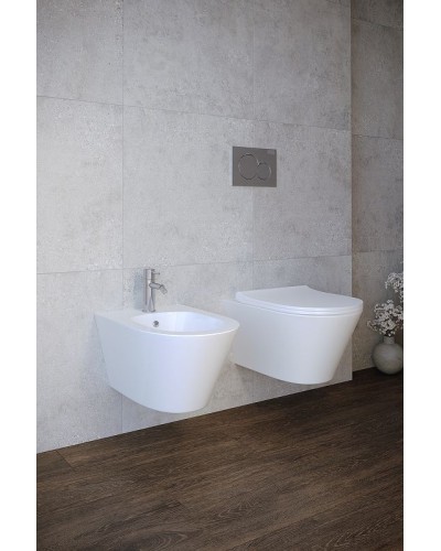 Биде Creto Logan L3 1003-003-L3W подвесное Белое