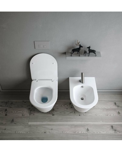 Биде Creto Logan L3 1003-003-L3W подвесное Белое