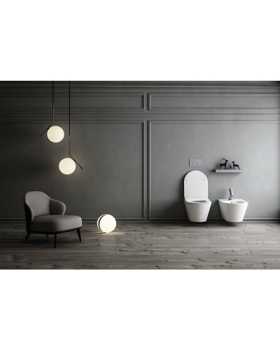 Биде Creto Logan L3 1003-003-L3W подвесное Белое