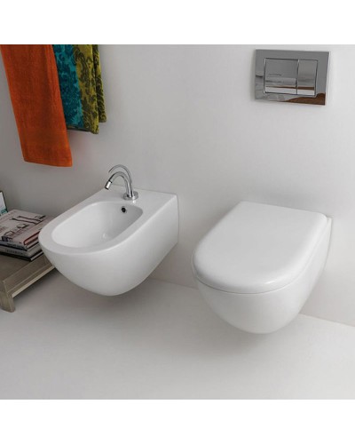 Биде Kerasan Aquatech 372401x1 подвесное Белое