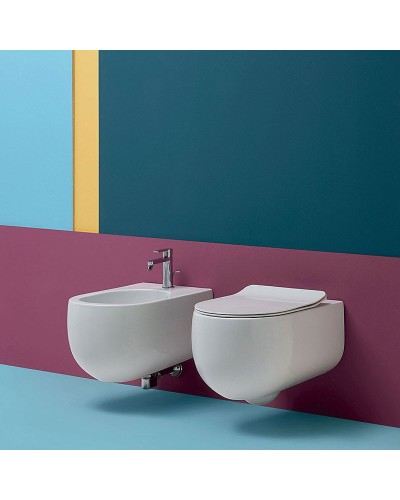 Биде Kerasan Flo 312330 подвесное Белое матовое