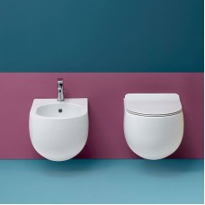 Биде Kerasan Flo 312330 подвесное Белое матовое