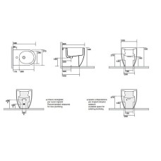 Биде Kerasan Flo 312201x1 Белое