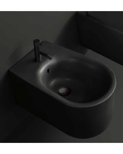 Биде Kerasan Nolita 532531x1 подвесное Черное матовое
