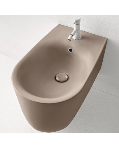 Биде Kerasan Nolita 532581x1 подвесное Коричневый орех