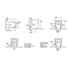 Биде Kerasan Nolita 532001x1 Белое