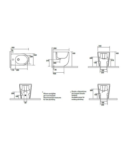 Биде Kerasan Nolita 532001x1 Белое