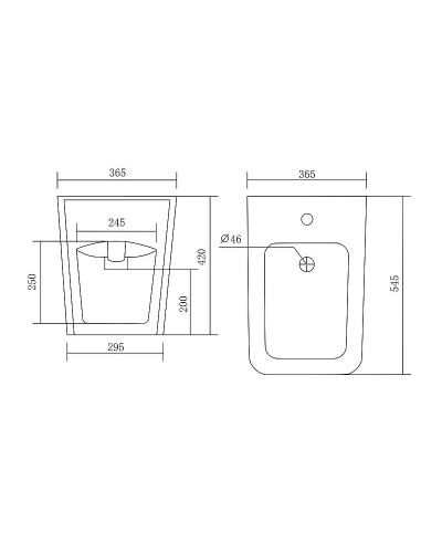 Биде Aquatek Либра AQ1266-00 Белое