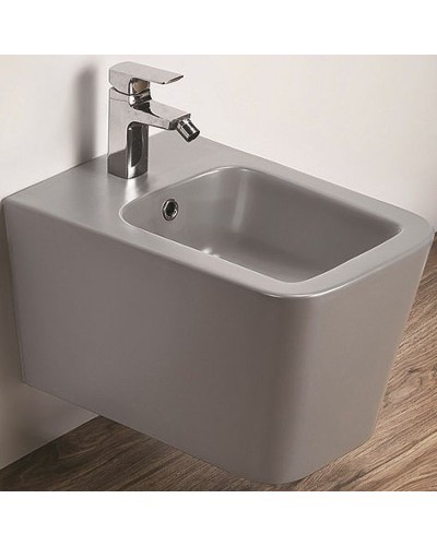 Биде CeramaLux 5370MH подвесное Светло-серое матовое