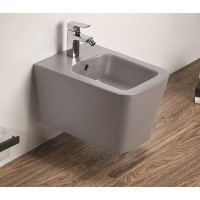 Биде CeramaLux 5370MH подвесное Светло-серое матовое