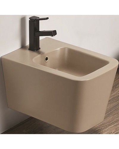 Биде CeramaLux 5370MC подвесное Капучино матовое