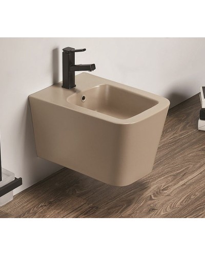 Биде CeramaLux 5370MC подвесное Капучино матовое