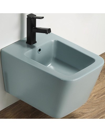 Биде CeramaLux 5370MLG подвесное Зеленое матовое