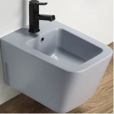 Биде CeramaLux 5370MHL подвесное Голубое матовое