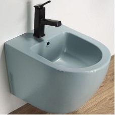 Биде CeramaLux В2342BDMLG подвесное Зеленое матовое